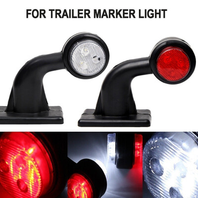 

24x Truck Trailer 12 LED 12V 24V Elbow Side Marker Light Indicator Lamp E Marked