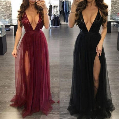 

Women Long Formal Prom Dress Cocktail Party Ball Gown Evening Bridesmaid Dress
