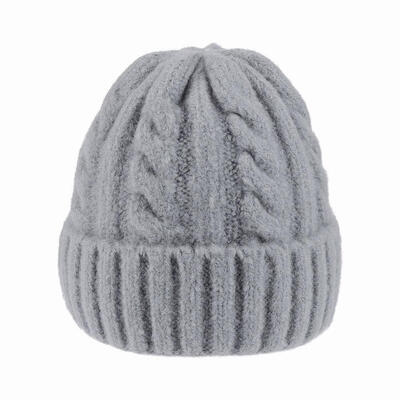 

Kids Knitted Winter Cap Solid Color Casual Ear Beanie Baby Children Hat