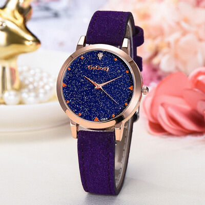 

RM Fashion Simple Without Numeral Scale Starry Dial Dial Quartz Female Watch