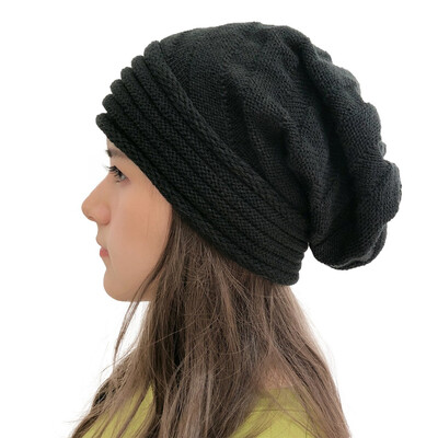 

Tailored Women Fashion Outdoor Solid Splice Hats Hollow Crochet Knit Holey Beanie Cap