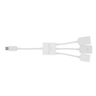 

3 in 1 Micro USB Male to Female OTG HUB Adapter for Smartphone&Tablet