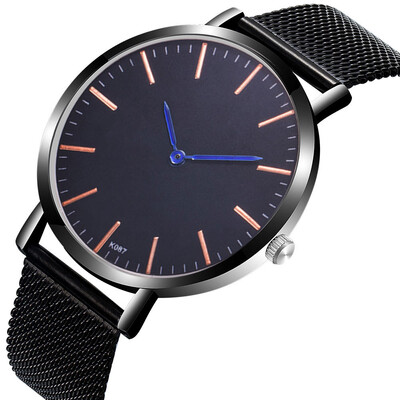 

〖Follure〗Mens Fashion Casual Alloy Steel Strap Analog Quartz Round Watch