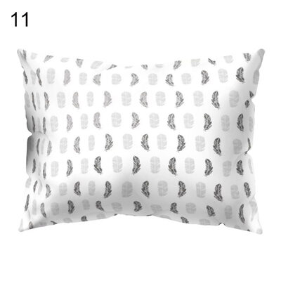 

Leaf Flower Dot Letter Pillow Case Cushion Cover Sofa Bed Car Cafe Office Decor