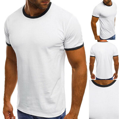 

Mens Gym Summer Slim Fit Casual Short Sleeve Muscle Tee Tops T-shirts Blouse