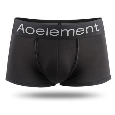

Mens Ice Silk Boxer Solid Color Shorts Breathable Underwear Sexy Tight Underpants