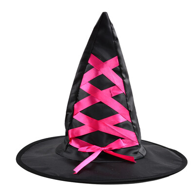

New&new fine arts Halloween party adult carnival hat masquerade cosplay dress up magician props wizard show spire cap red