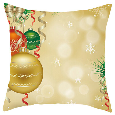 

Tailored Merry Christmas Short Plush Pillowcase Sofa Pad Set Home Decoration 18x18 Inch