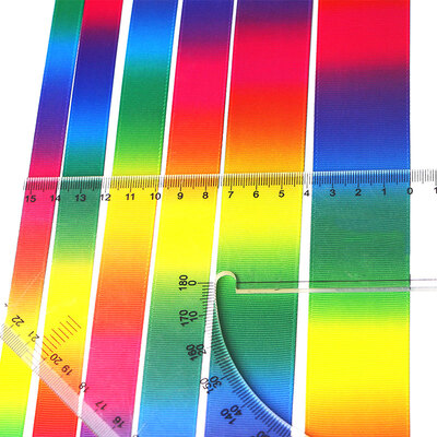 

Polyester Ribbon 50 Yards Rainbow DIY Wedding Gift Wrapping