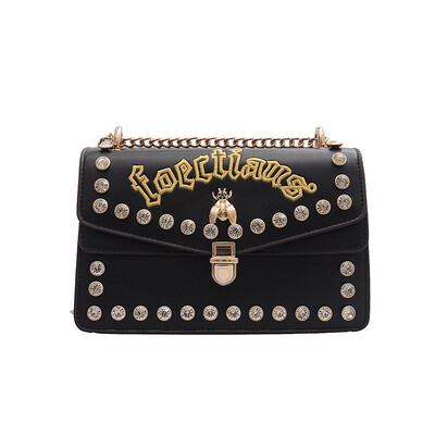 

Tide letter Korean version of the wild Messenger box small square bag