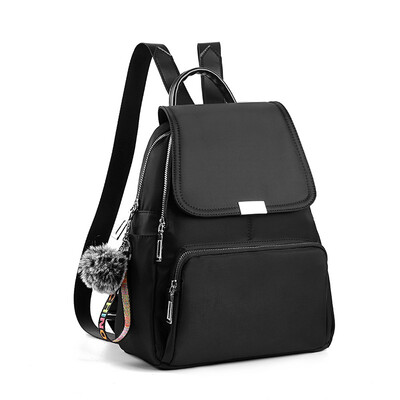 

Bag female 2019 new fashion simple backpack wild Oxford cloth backpack