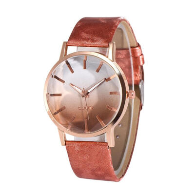 

Popular Gradual Color Scale Ladies WristWatch Temperament Beautiful Simple Gifts Fashion Girls 2018 Womens Quartz watch D