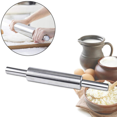 

Toponeto Smooth Home Metal Stainless Steel Rolling Pin For Baking Fondant Pie Cookie