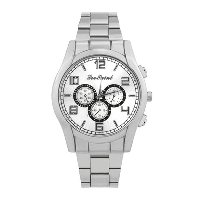 

Gobestart Men Luxury Fashion Military Stainless Steel Analog Quartz Wrist Watch