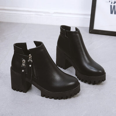 

Skinny boots with velvet Martin boots&high heel boots