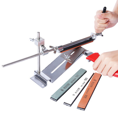 

RUIXINPRO Professional Knife Sharpener Kitchen Grinder Sharpening System with 4 Grindstone