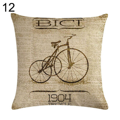 

Lovely Bike Letter Throw Pillow Protector Case Cushion Cover Bedding Articles