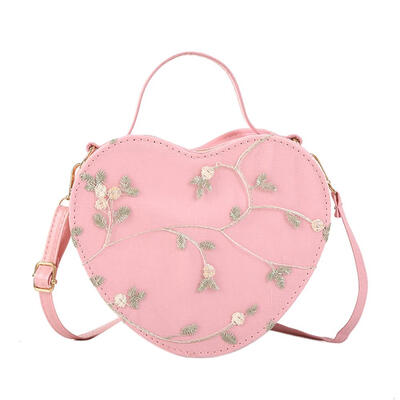 

Lace Heart Shaped Shoulder Messenger Handbags Women Leather Crossbody Bags
