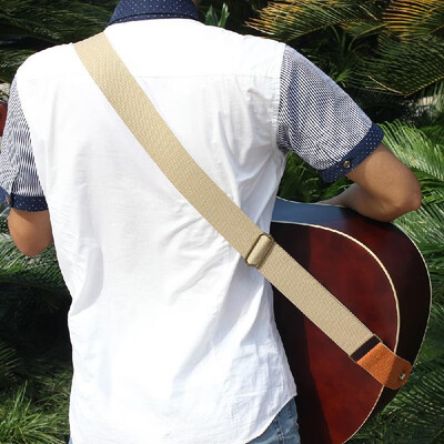 

IRIN Adjustable Belt Woven Cotton Guitar Strap with Leather Ends for Electric Acoustic Folk Guitars Comfortable&Durable