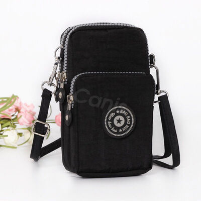 

2019 New Style Fashion Hot Cross-body Mobile Phone Shoulder Bag Pouch Case Belt Handbag Purse Zipper Solid New