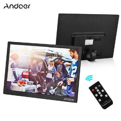 

Andoer 154 Inch 1280 800 Resolution LED Digital Picture Photo Frame Photo Album 1080P HD Video Playing with 24G Wireless Remot