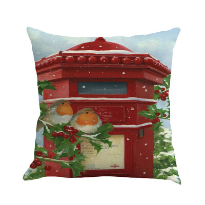 

Siaonvr Christmas Pillow Cover Pillowcases Decorative Sofa Cushion Cover 45x45cm