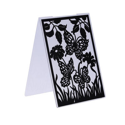 

1pc Flower Butterflys Plastic Embossing Folder Template For Scrapbook Photo