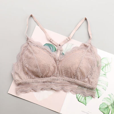 

Female No Steel Ring Tube Lace Beauty Back Top