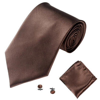 

Mens Fashion Solid Color Suits Ties Necktie Cufflinks Hanky Set Tuxedo Suit