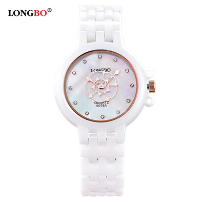 

Genuine personality dial ladies quartz watch ceramic womens watch waterproof student genuine watch 6076