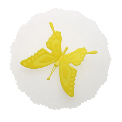 

Cute Butterfly Silicone Cup Lids Anti-dust Leakproof Mugs Cover