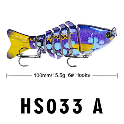 

VISSEN 1PCS 10cm 1561g Fishing Bait Fake Lures Artificial Multi-section Fishes Flexible Baiting Lure Fishing Trolling Wobblers