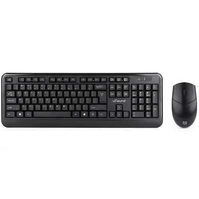 

Founder uFound R751 wireless keyboard&mouse set business office 24GHz10 meters transmission computer keyboard notebook external mouse button set self-operated