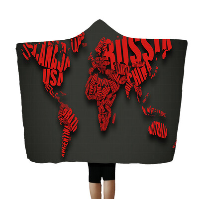 

Gobestart Cosmic Planet Series Plush Hooded Blanket Lichens Hooded Blanket 150x200cm