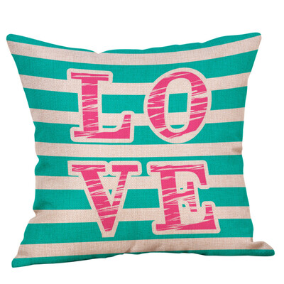 

〖Follure〗Happy Valentines Day Throw Pillow Case Sweet Love Square Cushion Cover