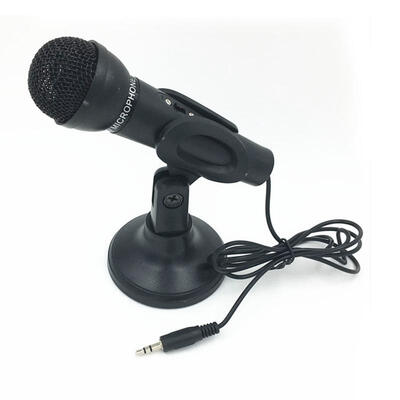 

Hot Portable Studio Speech Mini Microphone Chatting Singing KTV Karaoke Mic With Holder For PC Laptop