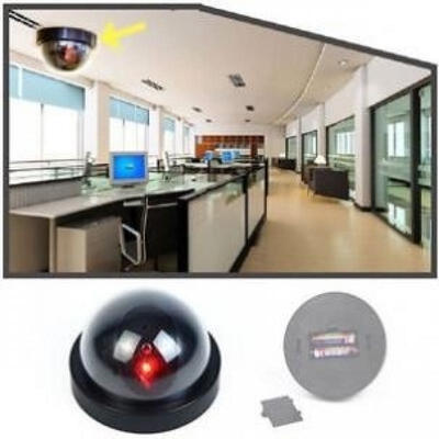 

Fake Dummy Dome Surveillance Home Security Camera with Infrared Light LED Sensor