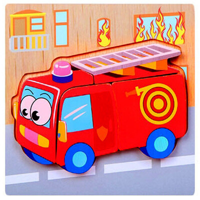 

Gotoamei Kids Jigsaw Hand Grasping Puzzle Board Cartoon Wood Three-Dimensional Puzzle Toy