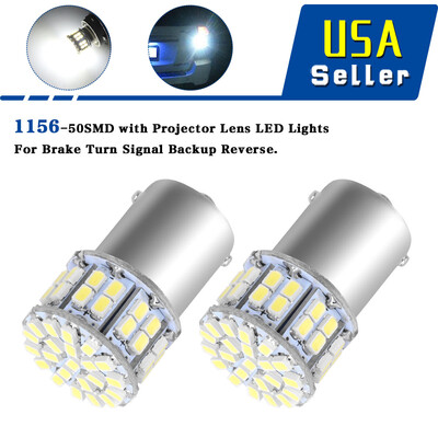 

4X 1156 50SMD WhiteTurn Signal Backup LED Light Bulb P21W 1141 1073 1206 7506