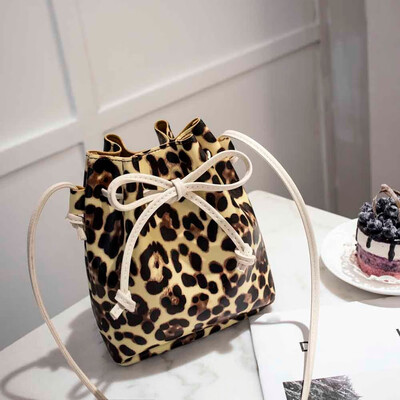 

Tailored Fashion Womens Leopard-Print Shoulder Bag Messenger Bag Bucket Bag