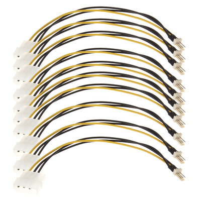 

4-Pin MolexIDE to 3-Pin CPUCase Fan Power Connector Cable Adapter
