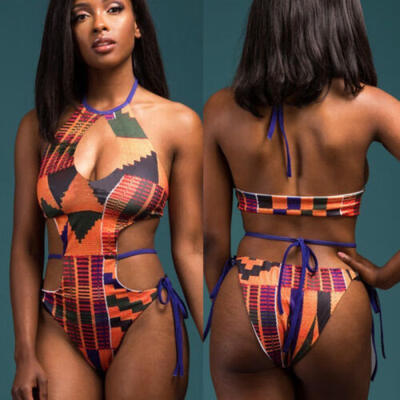 

New Women One-Piece Swimsuit Beachwear Swimwear Push-up Monokini Bikini Bathing