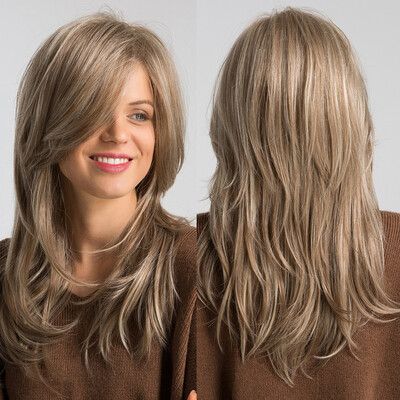 

〖Follure〗Waves Wig Glueless Wig Pale Golden Women Heat-Resistant Synthetic Fiber Hair