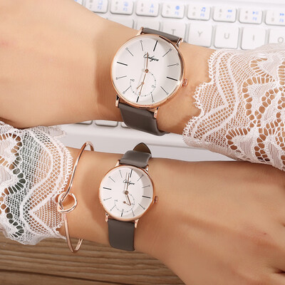 

Couple watch ladies quartz watch Korean version of the simple mens watch waterproof trend casual belt student table