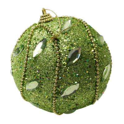 

〖Follure〗Christmas Rhinestone Glitter Baubles Balls Xmas Tree Ornament Decoration 8CM