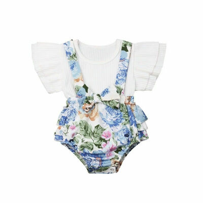 

Christmas Sister Match Kid Baby Girl Ruffle Dress Tops Bib Pants Xmas Outfits