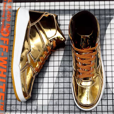 

Main push youth trend new mirror high-top shoes