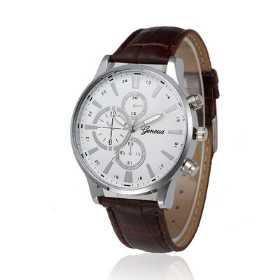 

Fashion Date Watch With Men\S Leather Watch Business Casual Watches