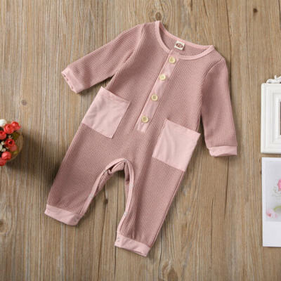 

Newborn Baby Girls Long Sleeve Romper Bodysuit Jumpsuit Playsuit Clothes Outfits