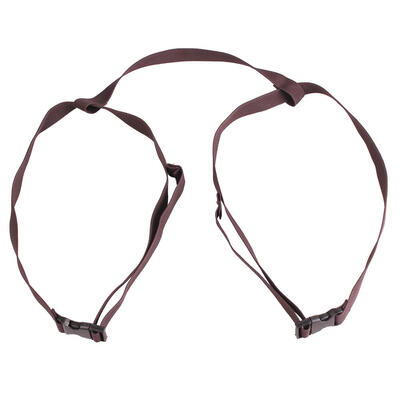 

Portable Strapping Tape for Outdoor Clothing with Plastic Buckle Brown